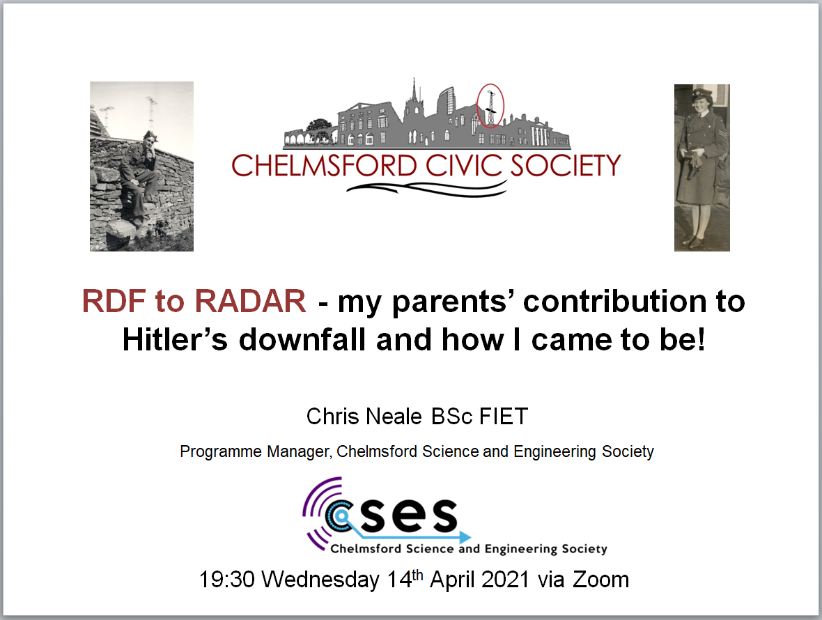 RDF to RADAR: My parents' contribution to Hitler's downfall and how I came to be!